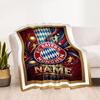 Bayern Munich Stadium Night Personalized Name Blanket Throw Customizable Blanket Warmthful Decor for Nap Couch Livingroom Chair Four Seasons Universal