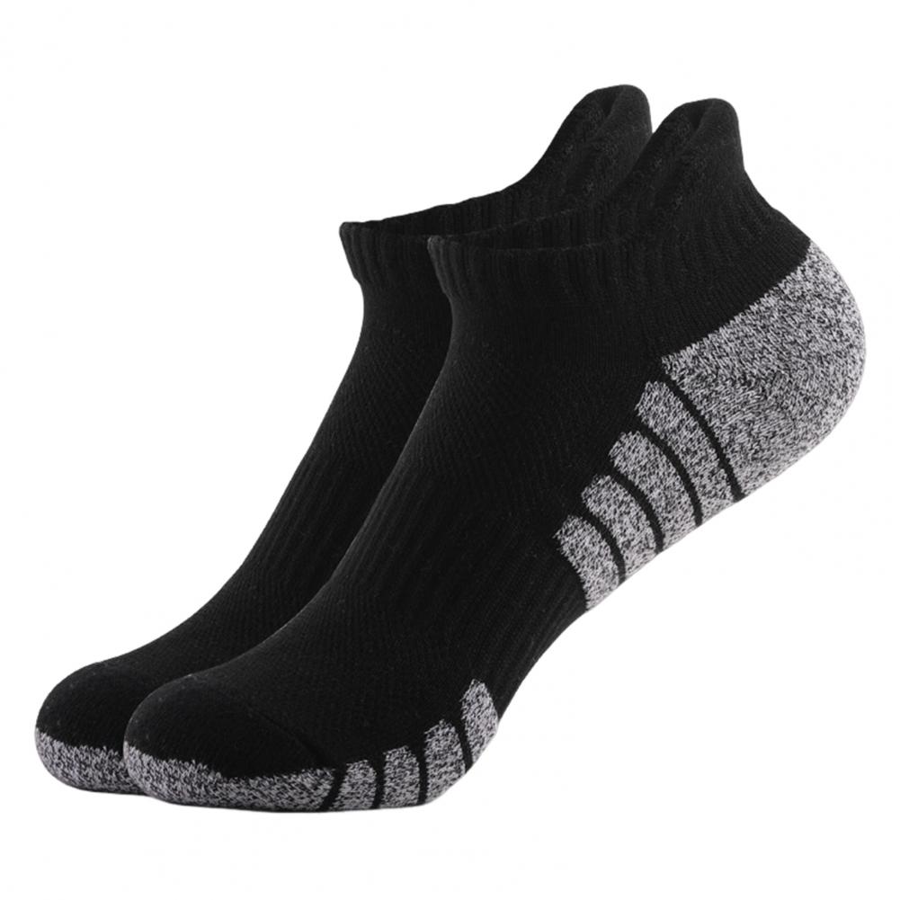 1 Paar Herren-Sommersocken, niedrig geschnitten, rutschfest, Kontrastfarbe, hohe Elastizität, Schweißabsorption, Alltagssocken für Erwachsene, Unisex-Sportsocken