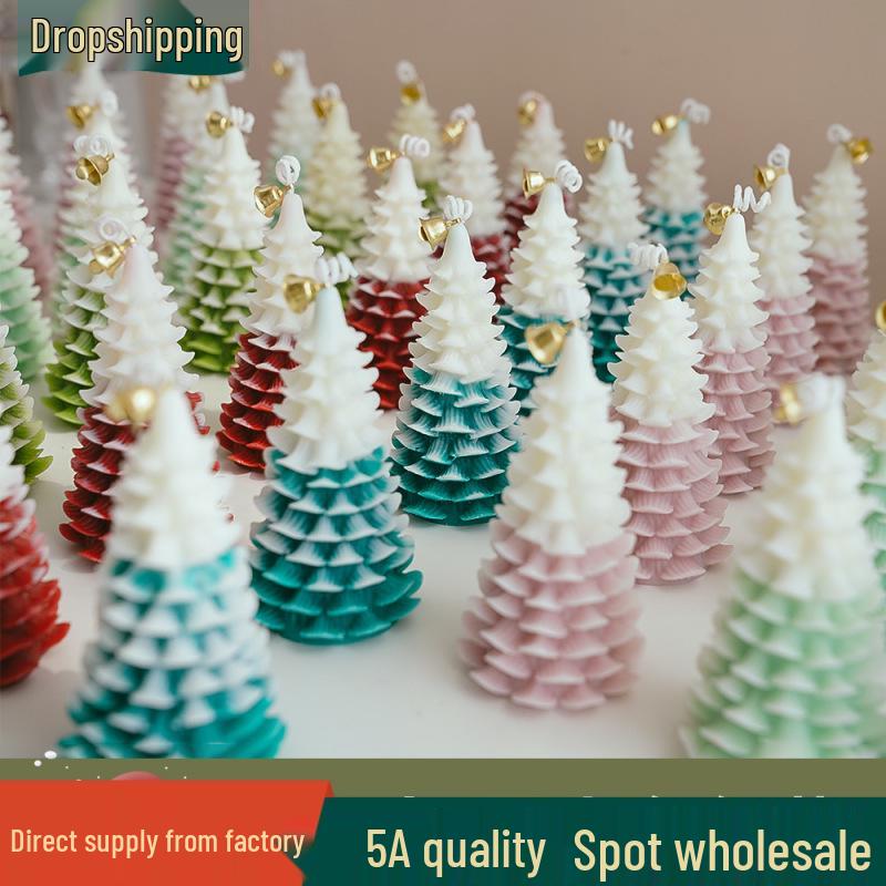 Handmade Christmas Tree Scented Ornament Candles - Creative Fragrance Souvenir Gift
