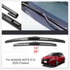 2PCS Car Blade Windshield Rubber Wiper For NISSAN Altima ARIYA JUKE LEAF MARCH MICRA NOTE NV200 SENTRA VERSA Auto Accessories