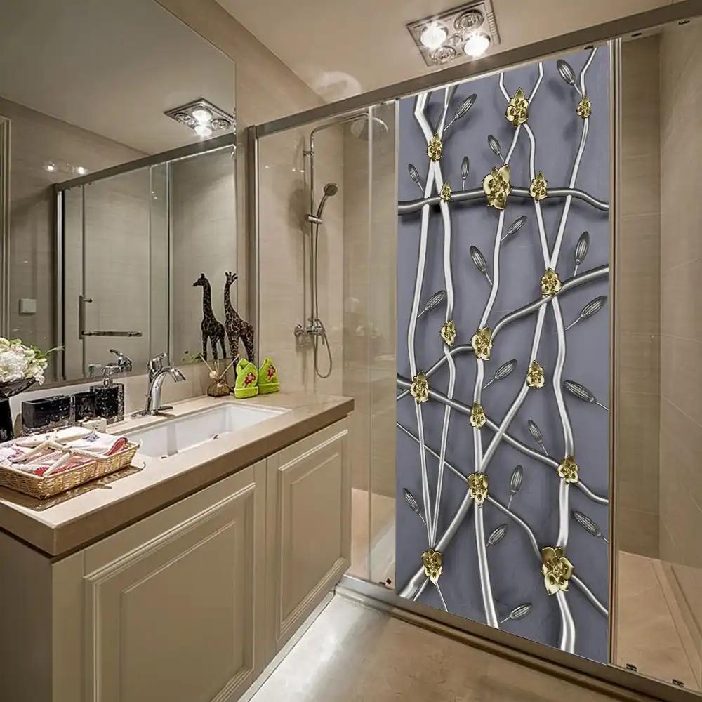 Retro Themed Kitchen Decoration PVC Door Sticker - a Festive Door Decoration That Can Be Easily Removed, Suitable for Kitchen, Guest Room