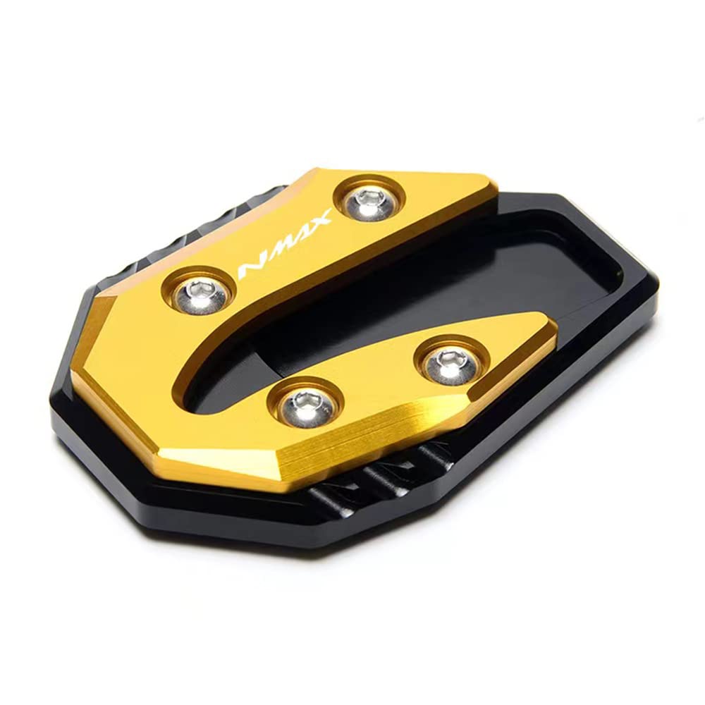 Motorcycle Accessories Side Stand NMAX155 N MAX NMAX 155 125 NMAX125 Kickstand Plate Extension Support Foot Pad Base 2015-2021 (Red)
