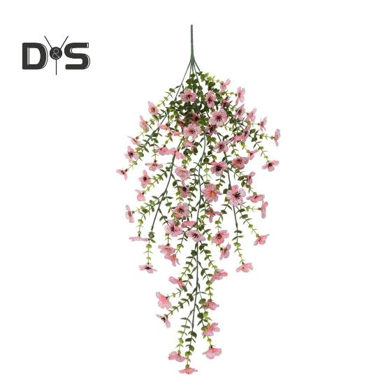 Εξωτερικά Κρεμαστά Λουλούδια Ανθεκτικά στην Υπεριώδη Ακτινοβολία Τεχνητά Λουλούδια Μπουκέτο Ψεύτικα Λουλούδια Κληματαριάς για Όλες τις Εποχές για Παράθυρο Κήπο Βεράντα Διακόσμηση Γάμου