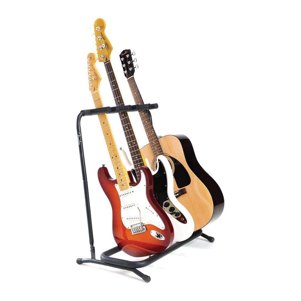 Fender Multi Stand 3 Black for 3 Guitars Portable Guitar Stand