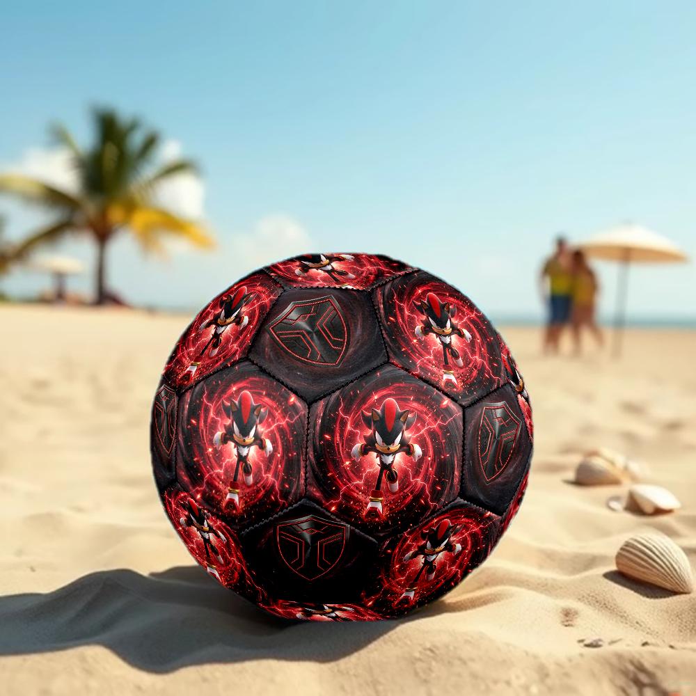 1pc Sonic the Hedgehog Football Soccer Ball Size 5 Indoor Soccer Ball Fashion Colorful Backyard Game -Great For Sports Fans Gift HE40