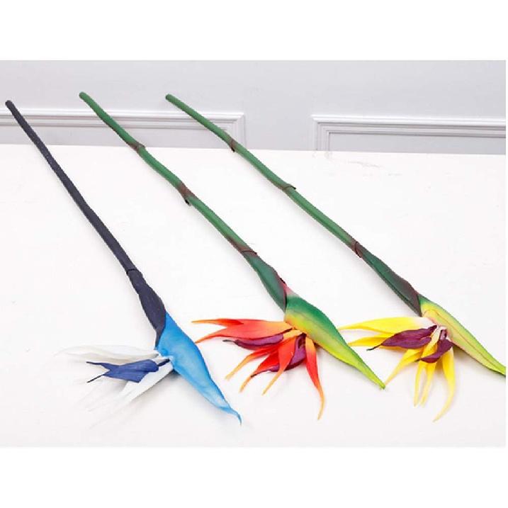 3 Pcs Large Bird of Paradise 32 Inch Permanent Flower,UV Resistant No Fade Flower Part Is Made of Soft Rubber PU,Artificial Flower Plants for Home