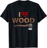 I Love Wood T-Shirt Lumberjack Heart Halloween Party Unisex T-Shirt