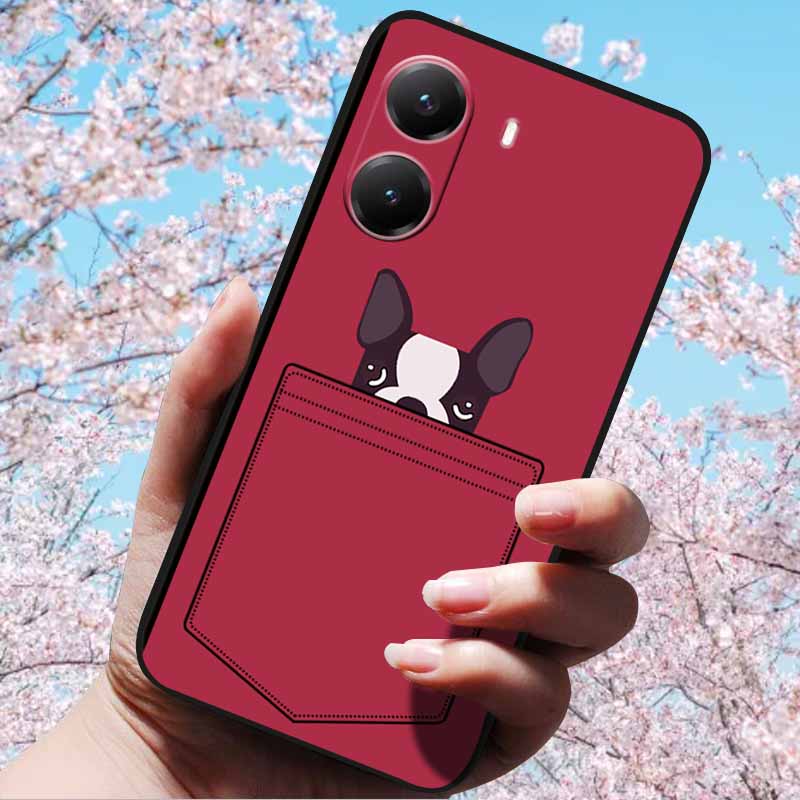 For Xiaomi Poco X7 Pro 3D Relief Flower Emboss Soft Silicone Case Cartoon Painted Back Cover for Poco X7 Pro with 3D Relief Case