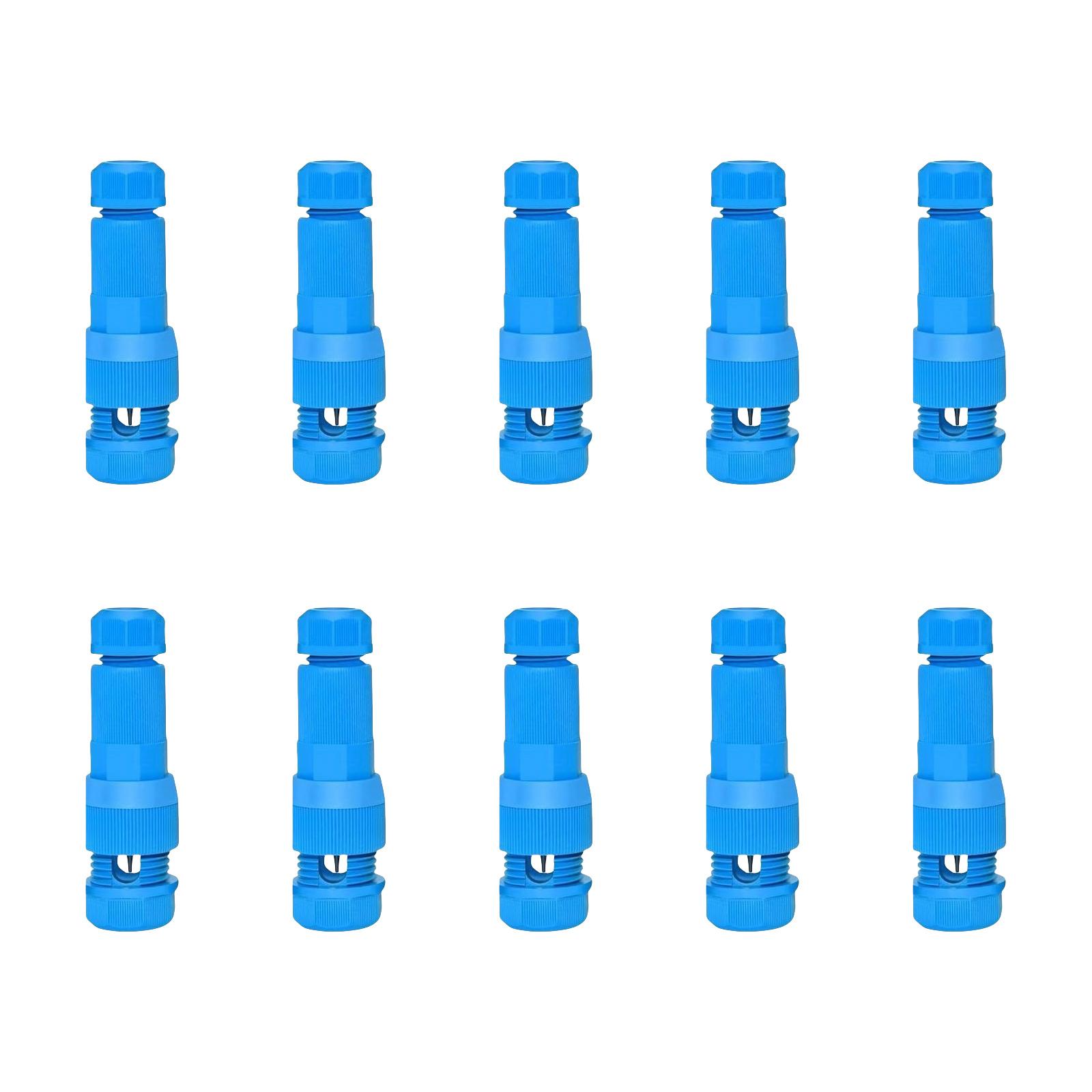 

10Pcs Quick Piercing Connector Low Voltage Wire Connector Waterproof Crimp Wiring Terminal Quick Puncture Connector синій