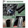 Small 6 Point Spline Lug Nuts Key Tuner Socket Tool -Diameter Lock Lug Nut Key Compatible With 3/4" (19Mm) And 13/16" (21Mm) Hex Replacement Socket