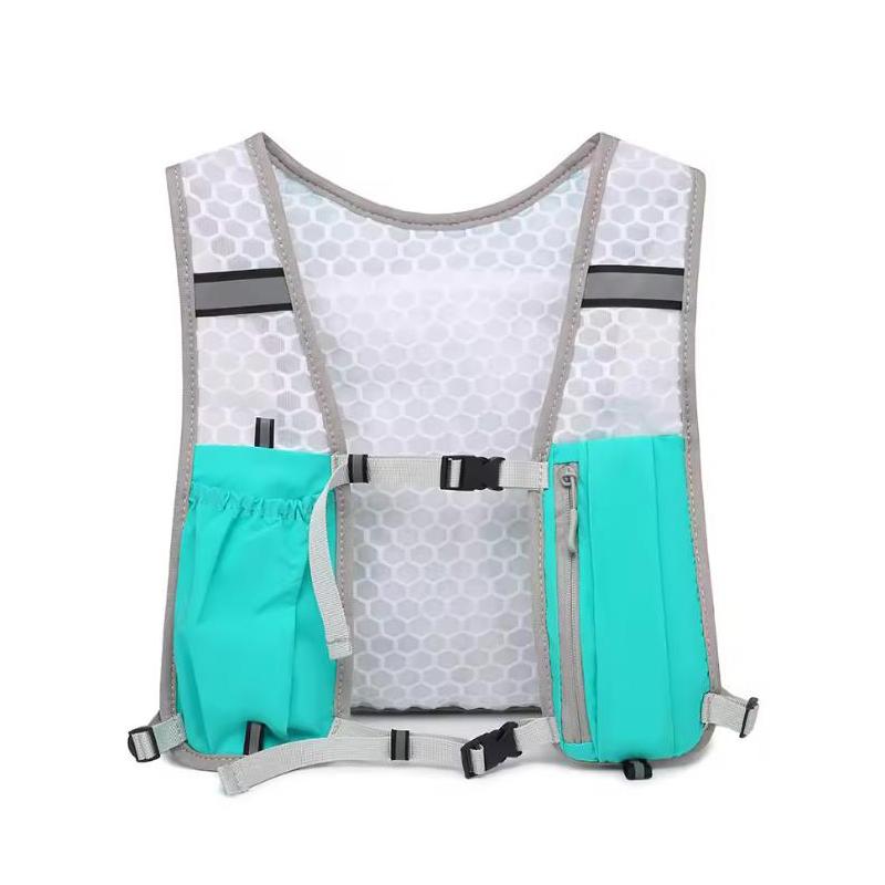 Sac Rig de Poitrine Streetwear Hip-hop pour Hommes Mode Gilet Imperméable Pochettes de Poitrine Sac à Dos de Rangement Poches en Nylon