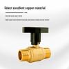 High-Flow Copper Ball Valve with Quick Connect for Fan Coil Units, Dual Thread Male and Female, 1-Inch and 3/4-Inch Options
