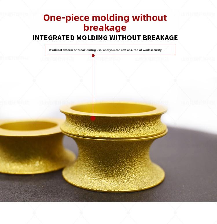 Brazed Diamond Round Edge Grinding Wheel for Tile Marble Granite Edge Trimming
