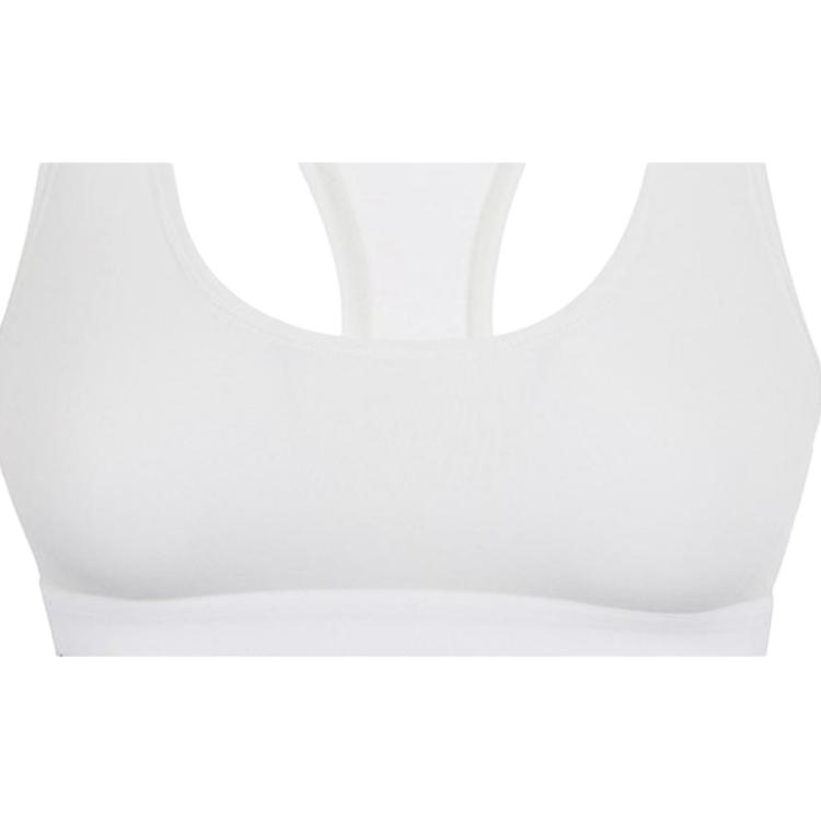 Calvin Klein Bralette Letter Logo Jacquard Comfortable Bra Women underwear White 0000F3785E-100