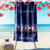 Name Custom Seventeen Poster Print Beach Towel, Large Soft Quick Dry Towel for Beach Camping Swimming