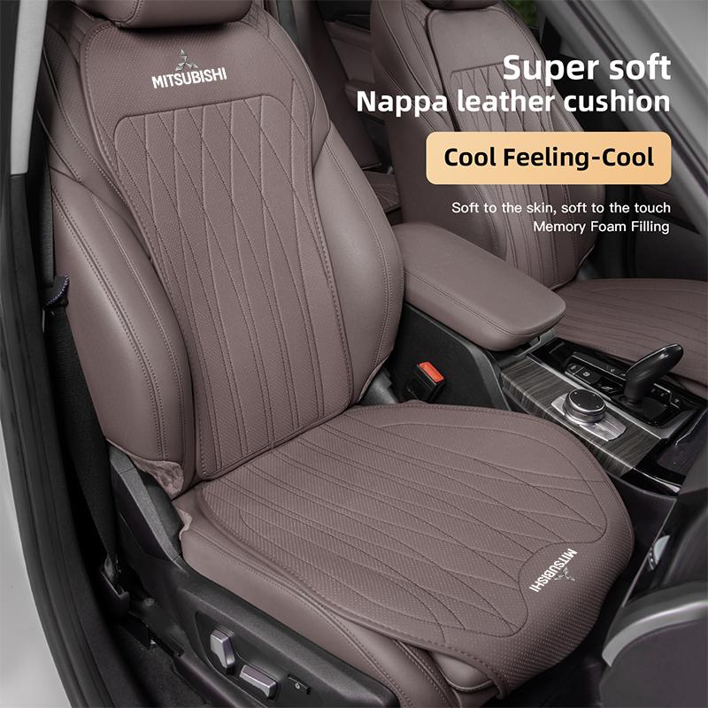 Leather Car Seat Cushion Breathable Protector Pad Auto Interior For Mitsubishi Eclipse Lancer Outlander Pajero ASX Colt I200 Ex
