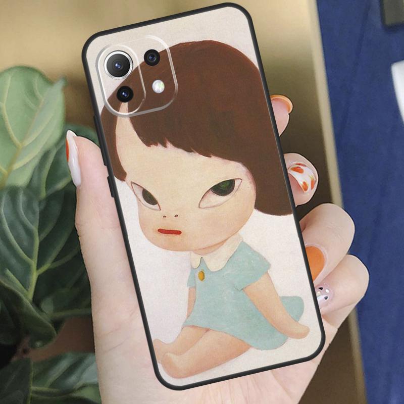 Cartoon Aesthetic Yoshitomo Nara Case For Xiaomi 15 14 Ultra 13T 14T 15T Pro 17 Pro Max POCO X7 X5 X6 F5 F6 F7 F8 Pro Coque