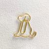 100Pcs Dog Shape Gold Paper Clips Gold Small Paper Clips Cute Paperclips  Note Taking