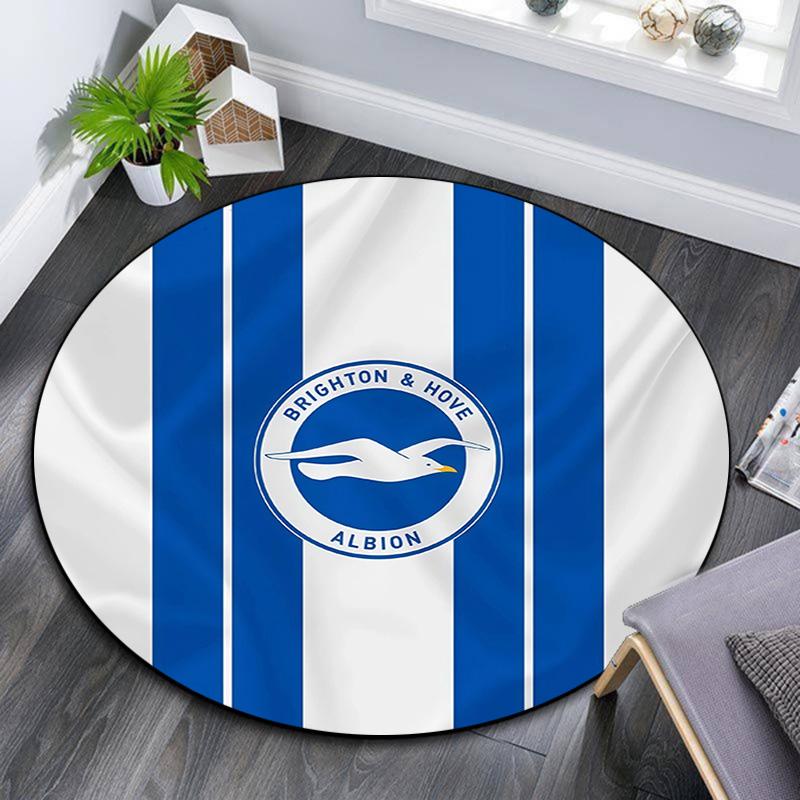 Brighton2 Round Area Rug,Carpet Rug for Living Room Bedroom Sofa Playroom Decor,Non-slip Floor Mat
