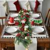 4Pieces Stylish Christmas Table Decor Placemats Table Mats for Holiday Dining Placemat Washable
