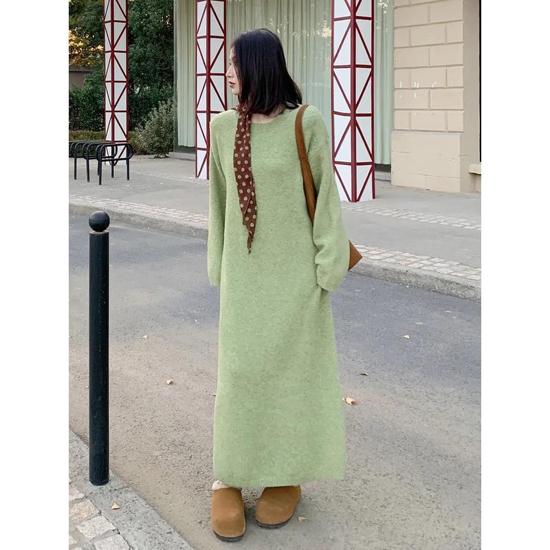 PRASE Slimming Merino Wool Knit Pullover Dress XL