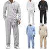 Conjunto de Casaco com Capuz e Calças Esportivas Casuais Waverg Masculino