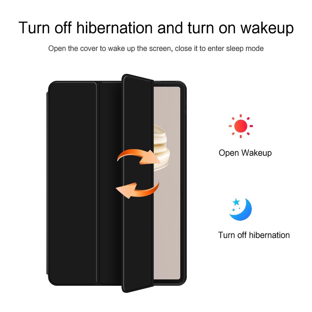 For Huawei MatePad Pro 12.2 (2024) Case PU Leather TPU Back Trifold Stand Tablet Cover