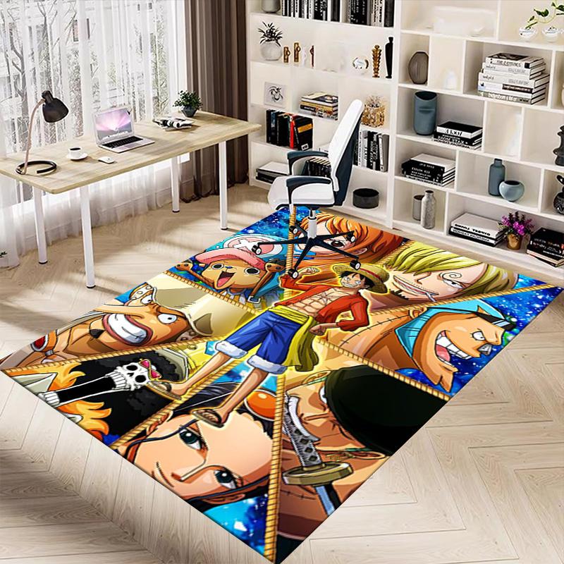 One Piece Adventure Carpet For Playroom Bedroom Living Room Sofa Home Decorkids Game Area Rug Nonslip Floor Mat