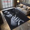 Vintage Hip Hop Portrait Carpet Living Room And Bedroom Mats Suitable For All Seasons Protective Pad Gift Art