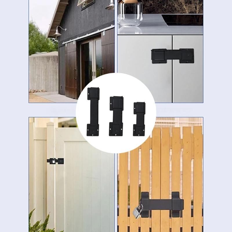 4 Position Adjustable Barn Door Latches Cut Carbon Steel Anti Corrosion Coating For Extreme Weather