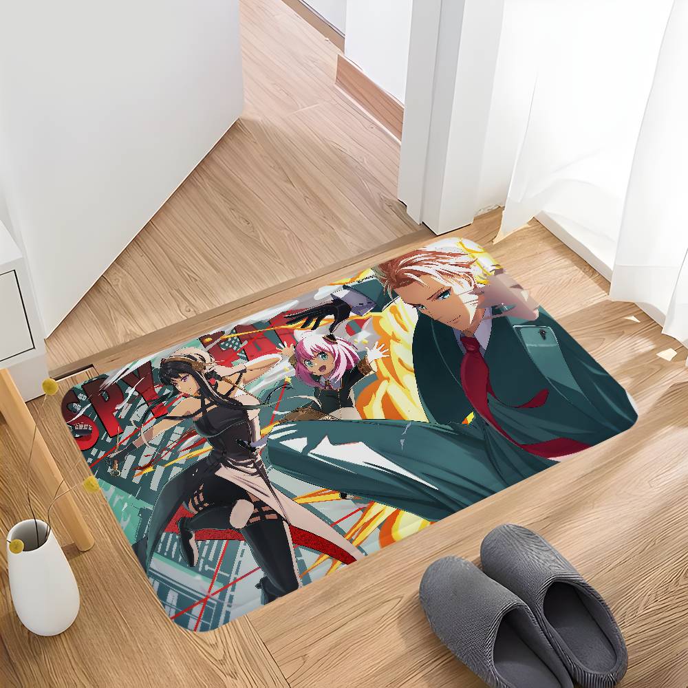 

Anime Spy X Family Kitchen Mat Nordic Style Bedroom Living Room Doormat Home Balcony Anti-Slip Welcome Rug 40x60cm