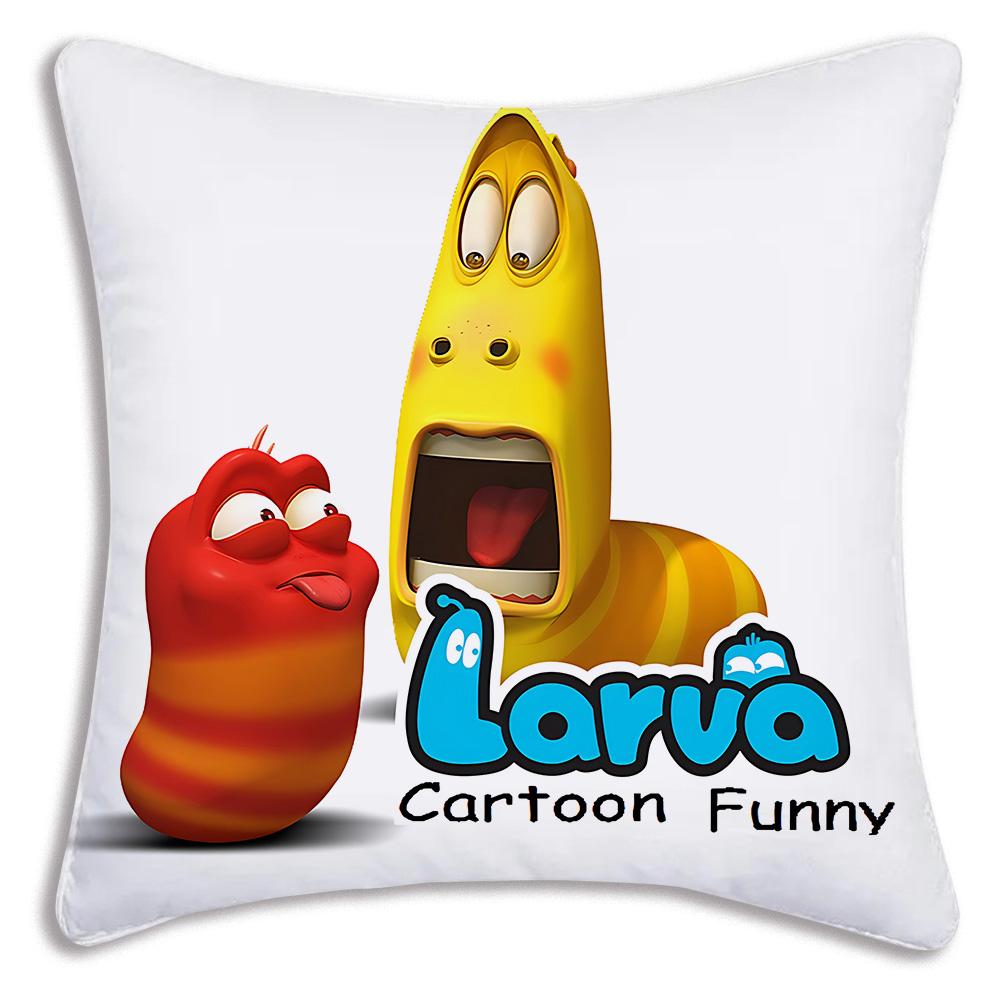 Funny Anime For Larvas Pillow Covers Cartoon Sofa Decorative Home Double-sided Printing Short Plush Cute Cushion Cover