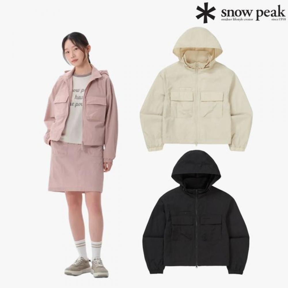 

Snow Peak Женская ветровка S Twillon с капюшоном, отстегивающийся S25Swtwb21 CR (cream)/S(85)