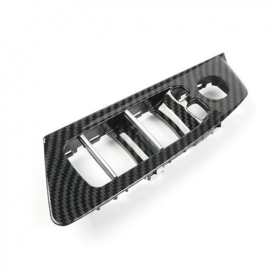 ABS Carbon Fiber Door Window Lift Button Panel Trim For BMW 5 Series G30 G31 17+