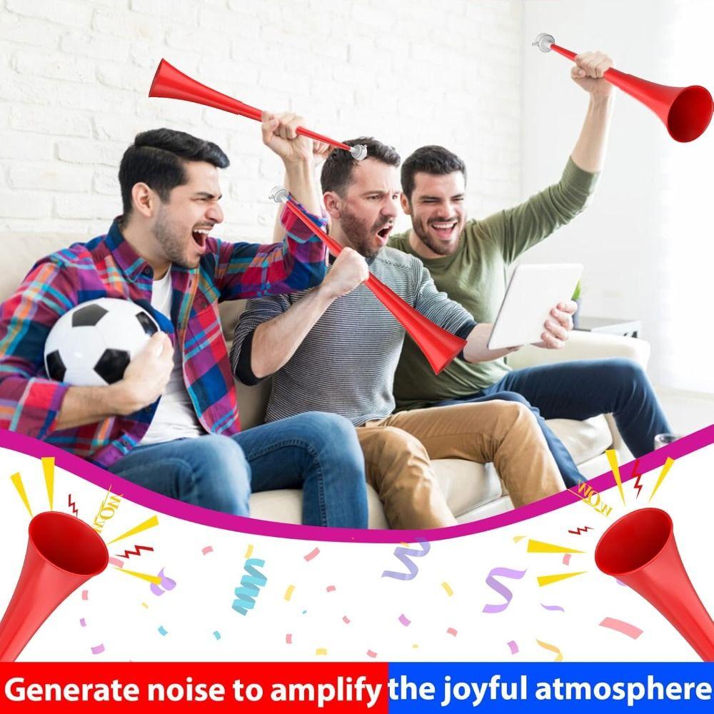24 Inch Vuvuzela Horn Plastic Blow Horn New Collapsible Stadium Horn for Sporting Events