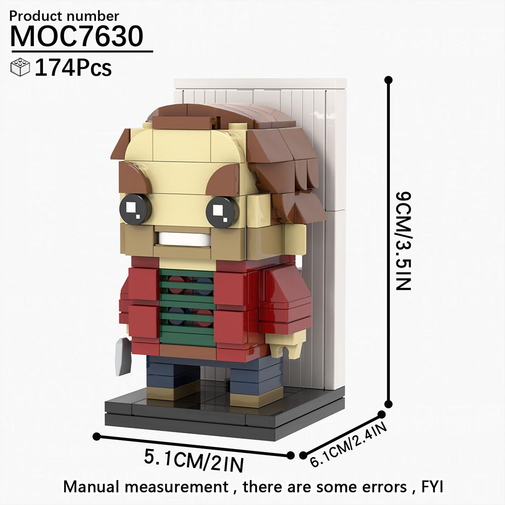 MOOXI New Halloween Horror Movie Games BrickHeadzed Children Toy MOC Brick Gift Assembly Model Kit For Adults Building Block Set