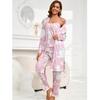 Spezielle Pyjamas für Damen, Baumwollpyjamas, Trägerpyjamas, Hosen, dreiteiliges Set, europäische und amerikanische Herbst-Loungewear