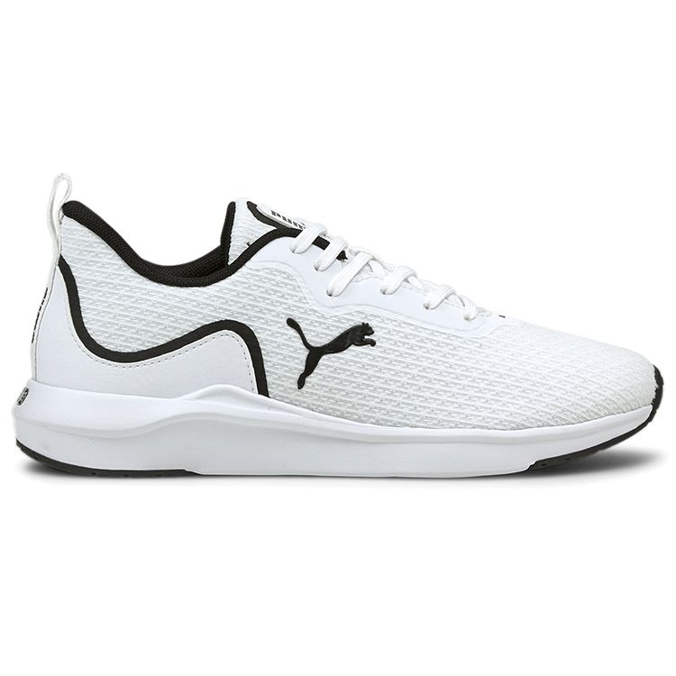 Puma Softride Series Fabric Softride Fitness Round Toe Comfortable Low Top Lifestyle Casual Shoes Women Sneaker White Black 195086-01