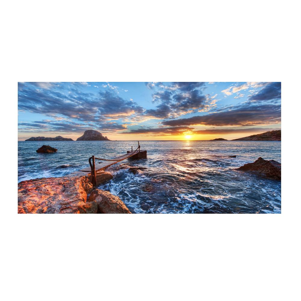 Sea Beach Bridge Posters And Prints Landscape Pictures Canvas Painting Modern Home Decor Wall Art For Living Room Sunset Cuadros