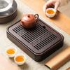 2025 Bamboo & Wood Kung Fu Tea Set with Water Draining Tray