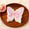 20-Piece Pink Butterfly-Shaped Disposable Napkins, Butterfly-Printed Napkins, Suitable For Mother'S Day, Weddings, Birthday Parties, Family