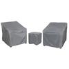 Outdoor Patio Furniture Covers Set Made of 210D Oxford Waterproof Material for Sofa Two Chairs and Coffee Table