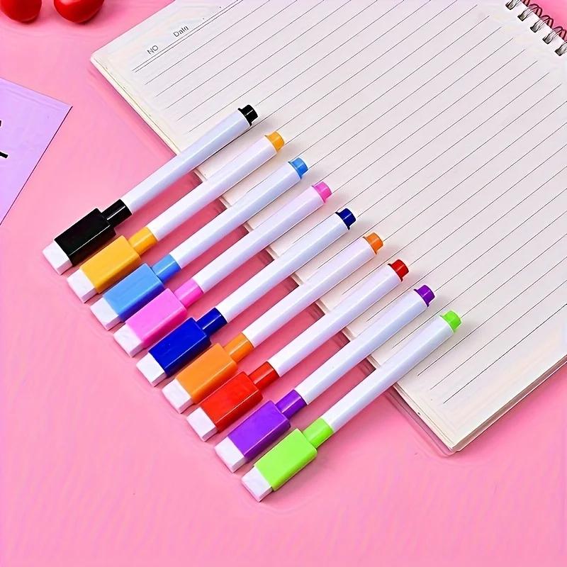 8 Stück Staubfreie Whiteboard-Marker - Ungiftig, Schnelltrocknend, Lichtbeständig, zum Schreiben auf verschiedenen Oberflächen.