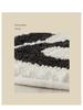 Modern Nordic Letter Flocking Non-Slip Quick-Dry Irregular Floor Mat for Bedroom & Bathroom
