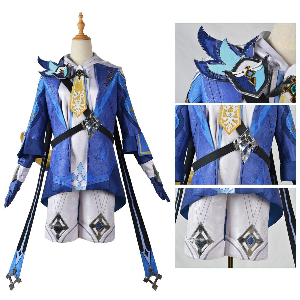   Mika Game Cosplay Costumes Mika Schmidt Cosplay Uniforms Clothes Suits Blue Outfits Coats Jackets Halloween Party
