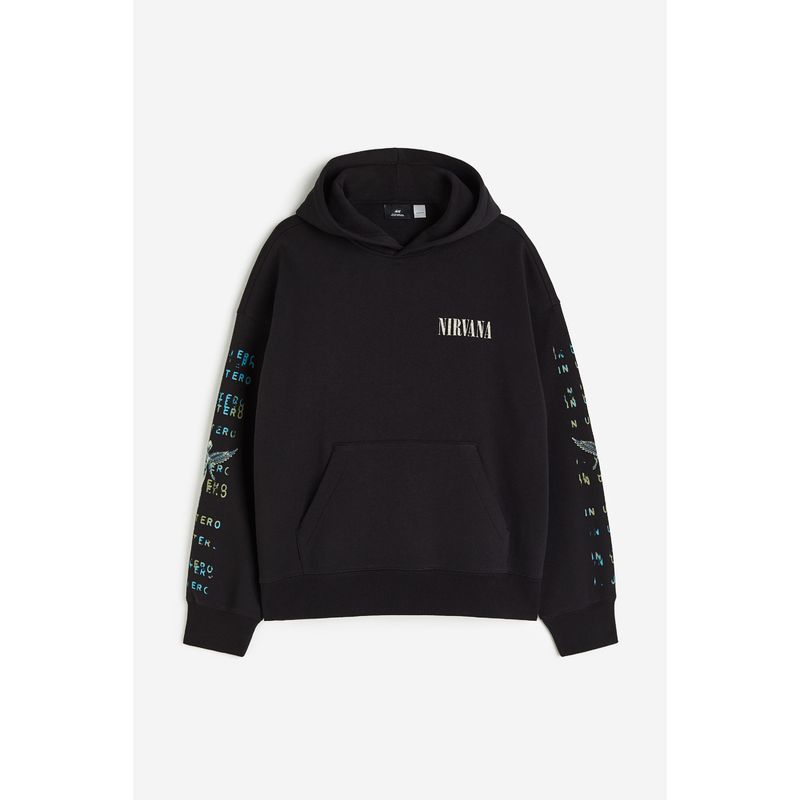 

[Группа Nirvana] HM Мужская Женская Одежда Толстовка Осень Американская Рок-Группа Принт Худи 1117750 Black/Nirvana 165/84A