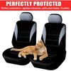 4PCS Car Seat Covers, Automotive Interior Full Set Non-Slip Waterproof Seat Cushion Protectors for Front Seats with Headrest Covers, Universal for
