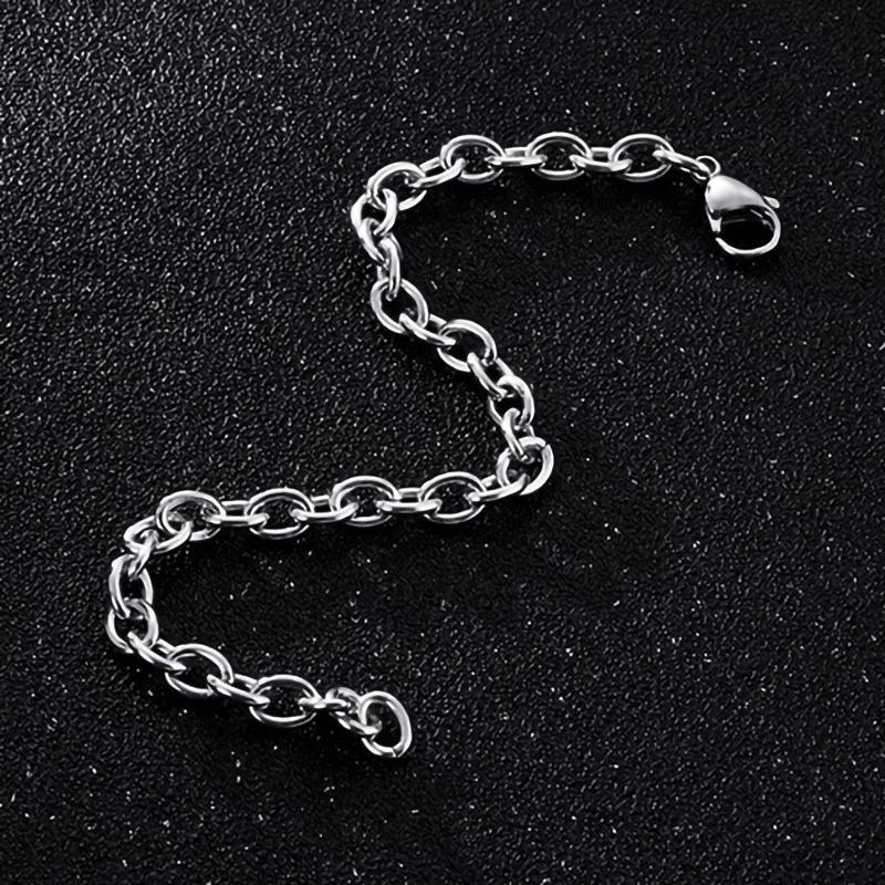 Trendy Titanium Steel Interlocking O-Shaped Bracelet for Men and Women