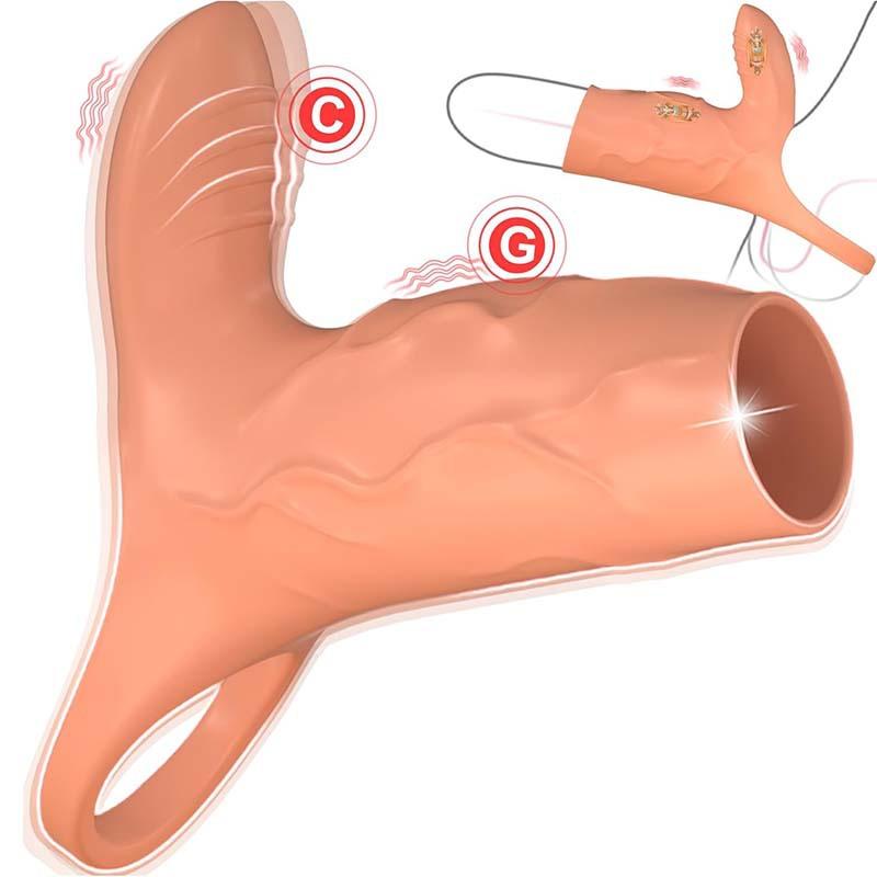 Penis Ring Sleeve Vibrator Clitoral Stimulator Cock Ring G-Spot Testicle Massager Delay Ejaculation Extender Adult SexToy Couple
