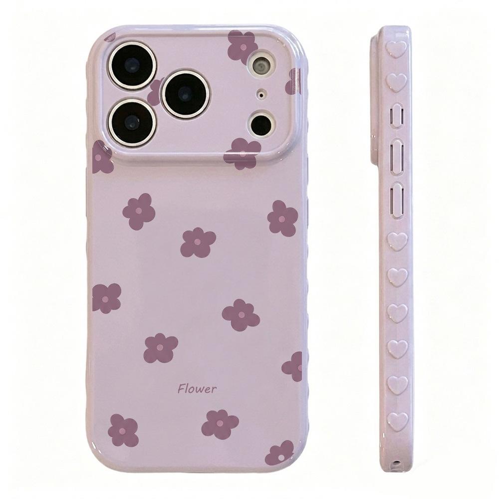 Spring small fresh floral application iPhone17 Apple 16promax mobile phone case 15 large windows 14 all-inclusive 13